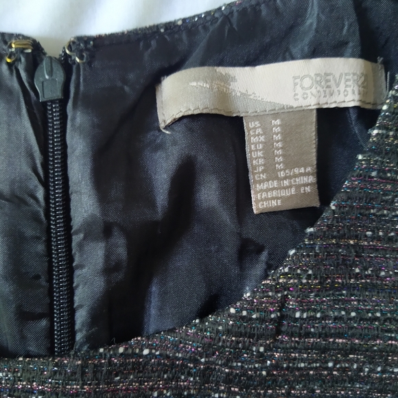 Metallic Key Hole Sparkle A Line Party Dress - Picture 7 of 9